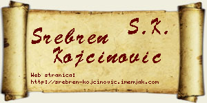Srebren Kojčinović vizit kartica